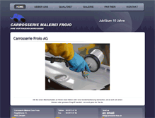 Tablet Screenshot of carrosserie-froio.ch